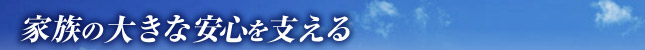 家族の大きな安心を支えるJFD保険部門